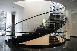 Стеклянные перила для винтовых лестниц в Воронеже. Готовые проекты ПерилаГлавСнаб - фото 15