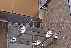 Консольные козырьки и навесы в Воронеже. Готовые проекты ПерилаГлавСнаб - фото 1