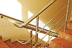 Ограждения из нержавеющей стали с тремя ригелями в Воронеже. Готовые проекты ПерилаГлавСнаб - фото 15