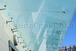 Стеклянные козырьки на вантах в Воронеже. Готовые проекты ПерилаГлавСнаб - фото 28