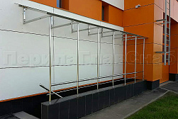 Козырьки и навесы на металлокаркасе в Воронеже. Готовые проекты ПерилаГлавСнаб - фото 17