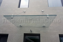 Стеклянные козырьки на вантах в Воронеже. Готовые проекты ПерилаГлавСнаб - фото 19