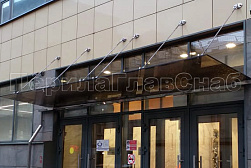 Стеклянные козырьки на вантах в Воронеже. Готовые проекты ПерилаГлавСнаб - фото 30