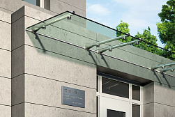 Консольные козырьки и навесы в Воронеже. Готовые проекты ПерилаГлавСнаб - фото 8