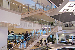 Стеклянные перила для атриумов в Воронеже. Готовые проекты ПерилаГлавСнаб - фото 19