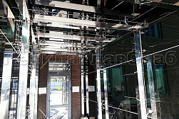 Стеклянные козырьки на спайдерах в Воронеже. Готовые проекты ПерилаГлавСнаб - фото 3