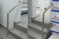 Ограждения и перила без ригелей из нержавеющей стали (без заполнения) в Воронеже. Готовые проекты ПерилаГлавСнаб - фото 1