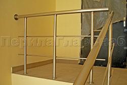 Перила и ограждения из нержавеющей стали с двумя ригелями в Воронеже. Готовые проекты ПерилаГлавСнаб - фото 8
