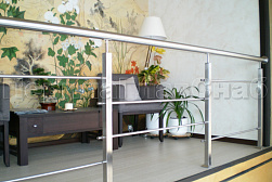 Перила и ограждения из нержавеющей стали с двумя ригелями в Воронеже. Готовые проекты ПерилаГлавСнаб - фото 4