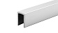 П-образный профиль для неподвижных стекол 8 мм, 19x13, L=2500, алюминий полированный t756-2500 AL