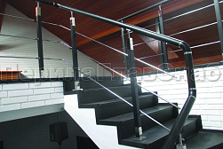 Перила и ограждения из нержавейки и дерева в Воронеже. Готовые проекты ПерилаГлавСнаб - фото 25