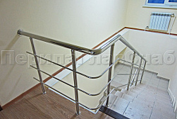 Ограждения из нержавеющей стали с тремя ригелями в Воронеже. Готовые проекты ПерилаГлавСнаб - фото 14